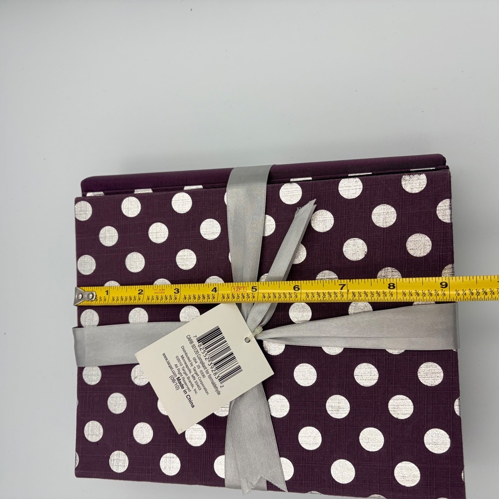 Target 2 Photo Album Gift Set Purple Silver Polka Dot 80 Photos Acid Free Pocket - Picture 8 of 9